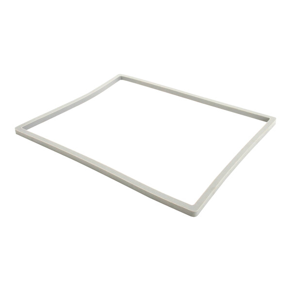 A white square lid gasket for a Henny Penny fryer.