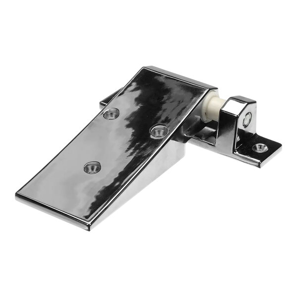 A close-up of a chrome Kason door latch.