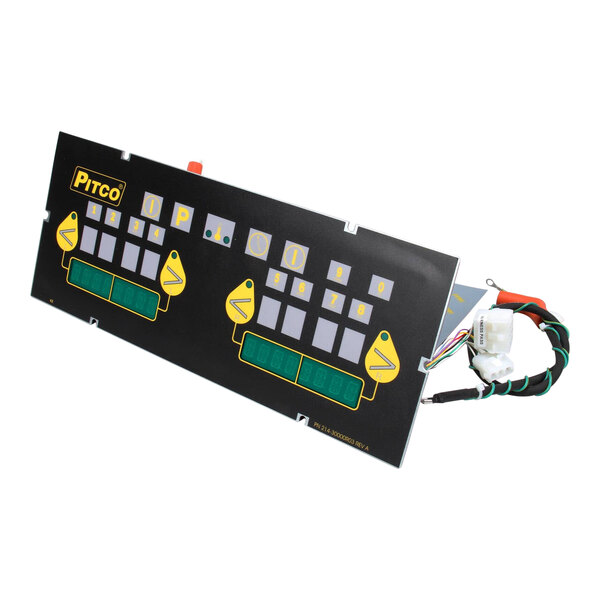 A black rectangular Pitco computer kit with yellow and green buttons.