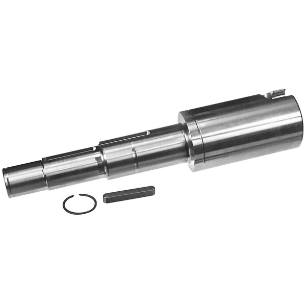 A Varimixer bayonet shaft with a metal ring.