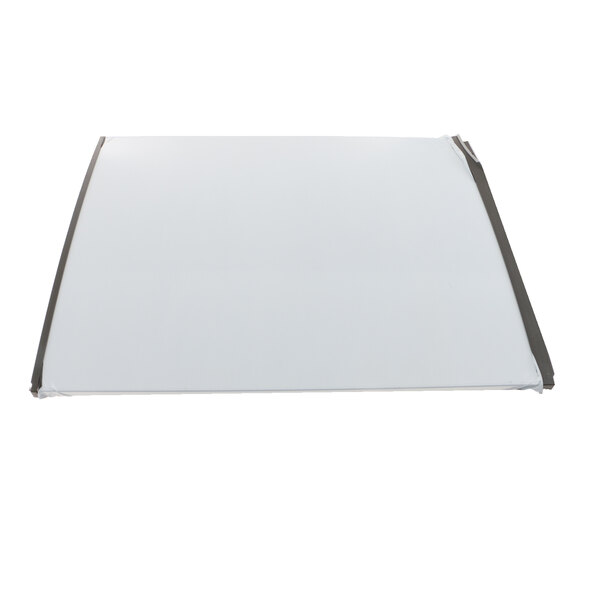 A white sheet with a black border on it.