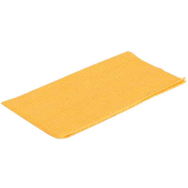 a close-up of a yellow towel