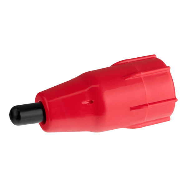A red Vitamix 1443 spray head with a black nozzle.