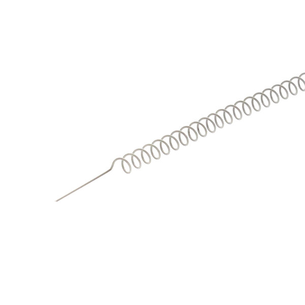 A metal spring with a spiral on it.