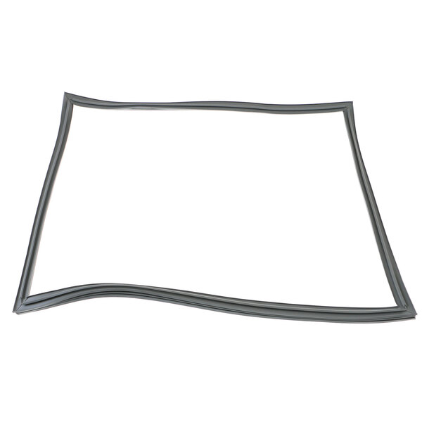 A rectangular black gasket with a white background.