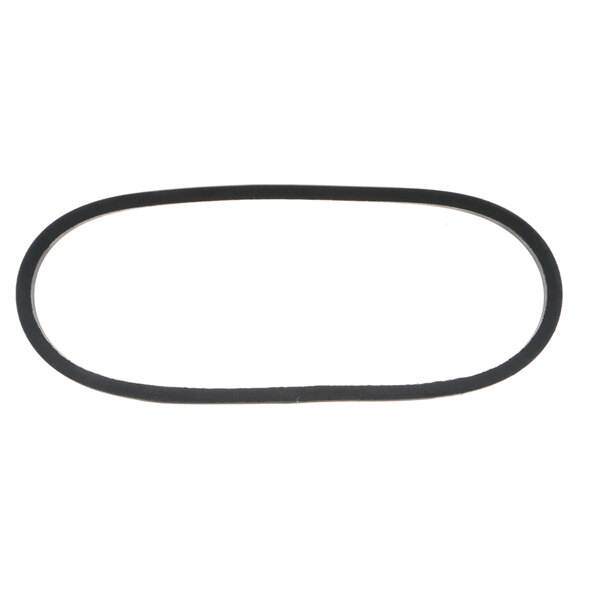 a black rubber band on a white background