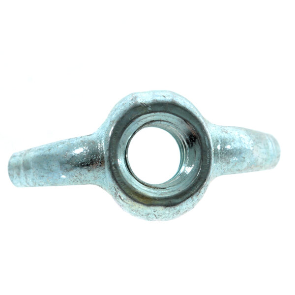 A close-up of a Delfield 1/4-20 zinc wing nut.