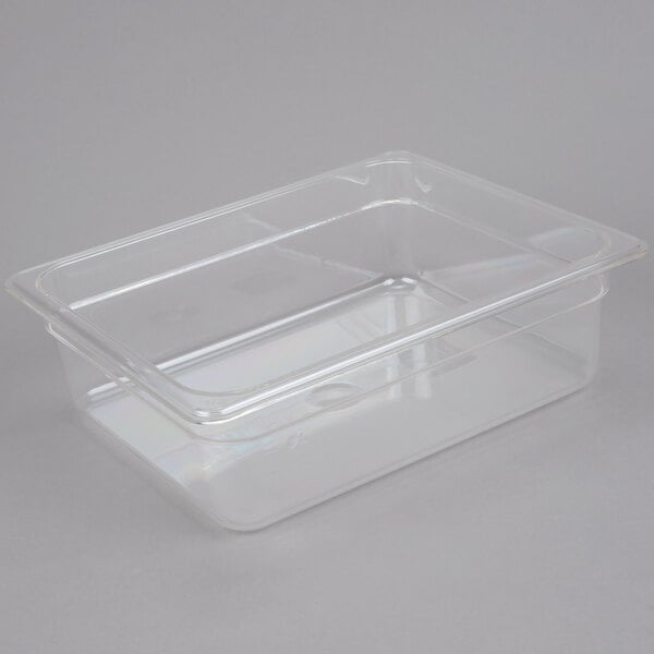 1/2 Size Clear Polycarbonate Food Pan - 4