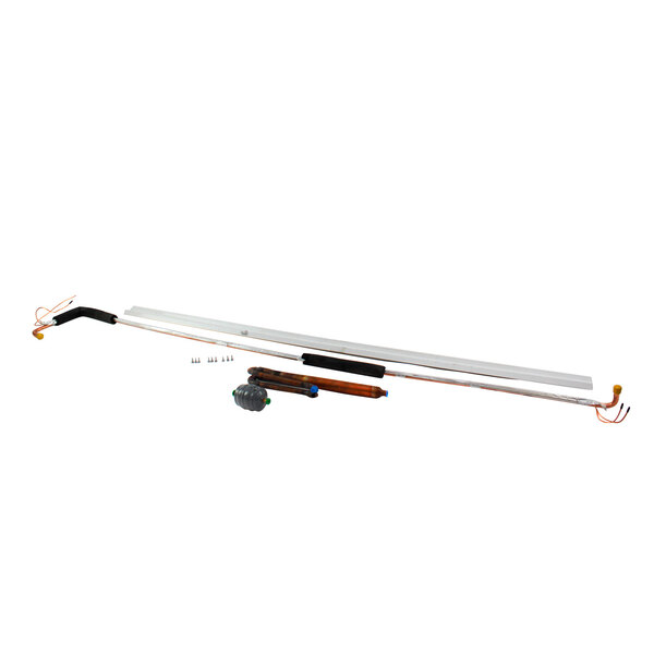 A True Refrigeration suction and cap tube kit with metal and brown and white pieces.