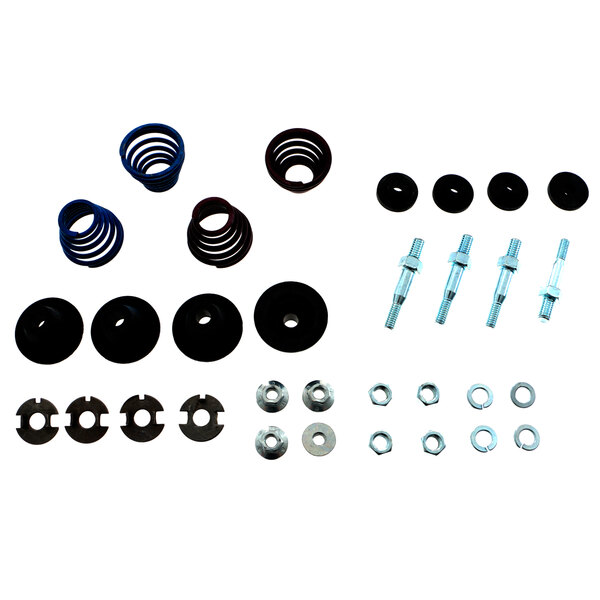A Beverage-Air black metal coil spring.