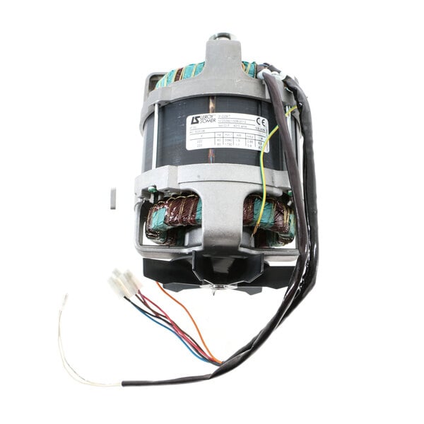 A Robot Coupe 303106S motor with wires.