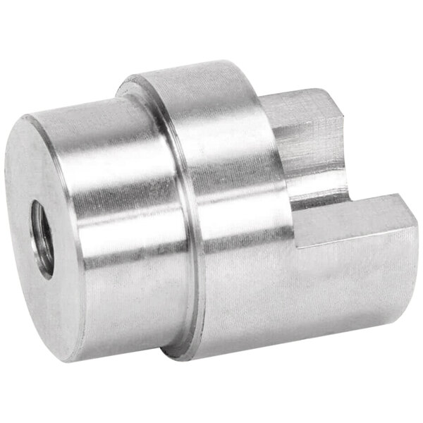 a metal cylinder with a hole