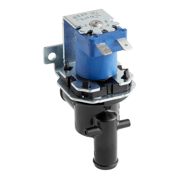A close-up of a blue and black Ice-O-Matic Purge Valve Assy.