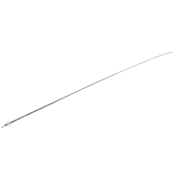 A long thin metal rod with a long handle.