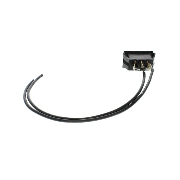 a black wire with a black connector