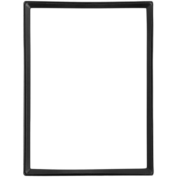 A black rectangular door gasket for an Accutemp steam equipment.