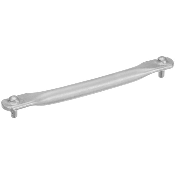 A Stero stainless steel dolly connecting rod with silver metal screws.