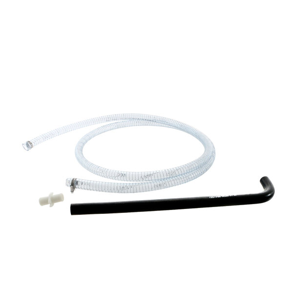 A black and white Meiko drain hose kit with a white plastic tube.