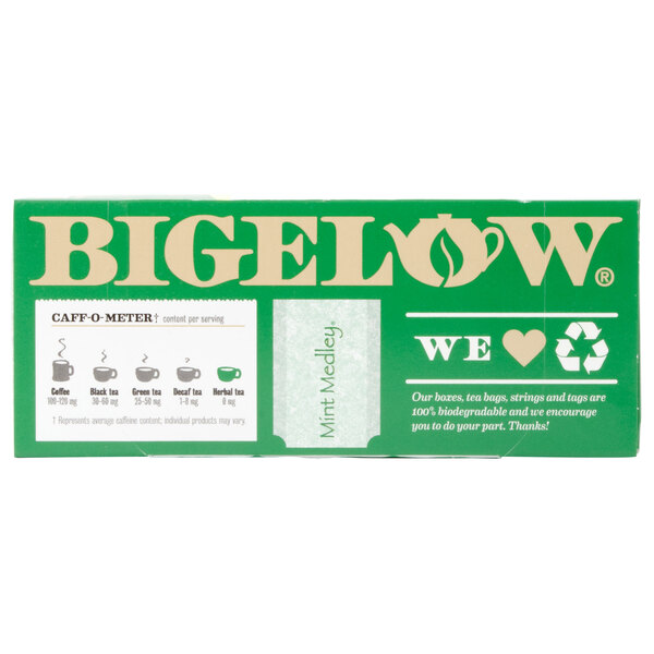 Bigelow Mint Medley Herbal Tea Bags 28/Box