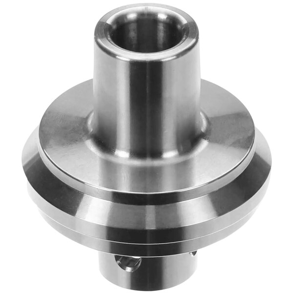 A Crown Steam stainless steel 2" retainer with a threaded hole.