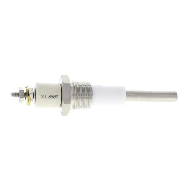 A close-up of a Crown Steam metal probe with a silver knob.