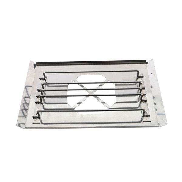 A metal NU-VU element cover with four metal rods.