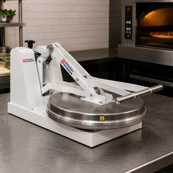 DoughXpress DM-18NH 18" Manual Clamshell Pizza Dough Press - No Heat