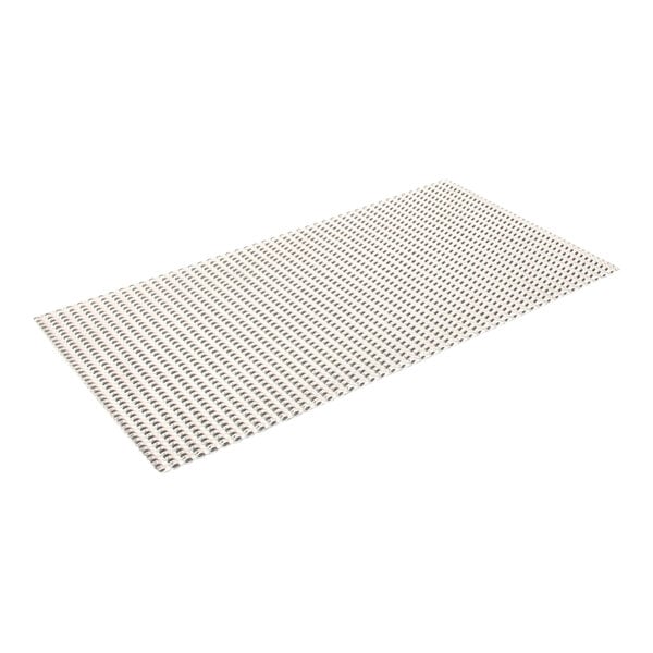 A white plastic grid with a white background.