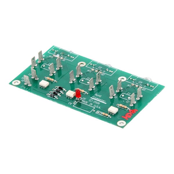 A green Frymaster Triac board with many small components.