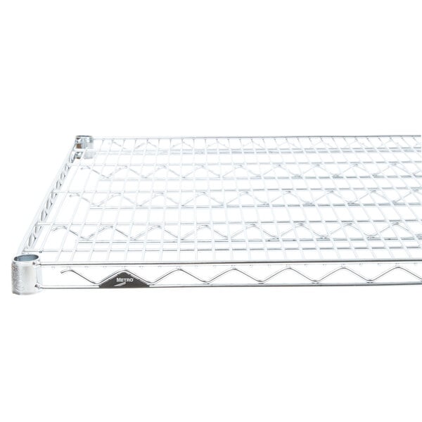 A metal Metro Super Erecta wire shelf.