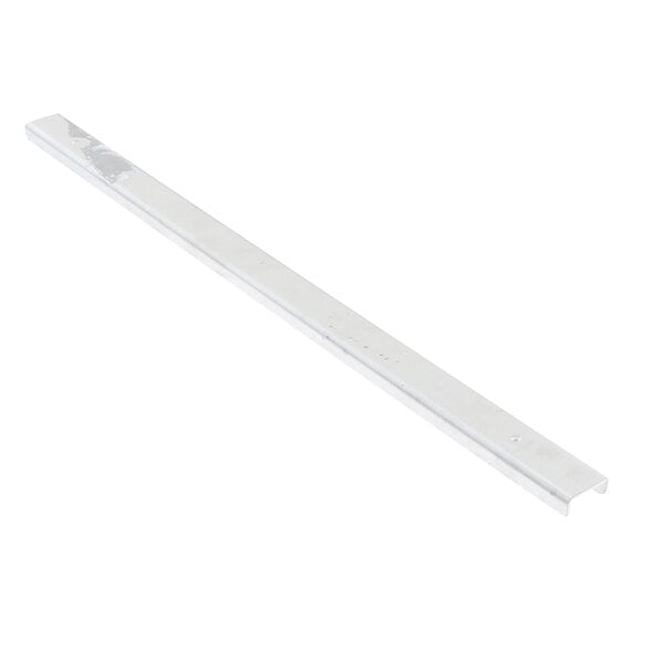 A long metal bar with white plastic ends.