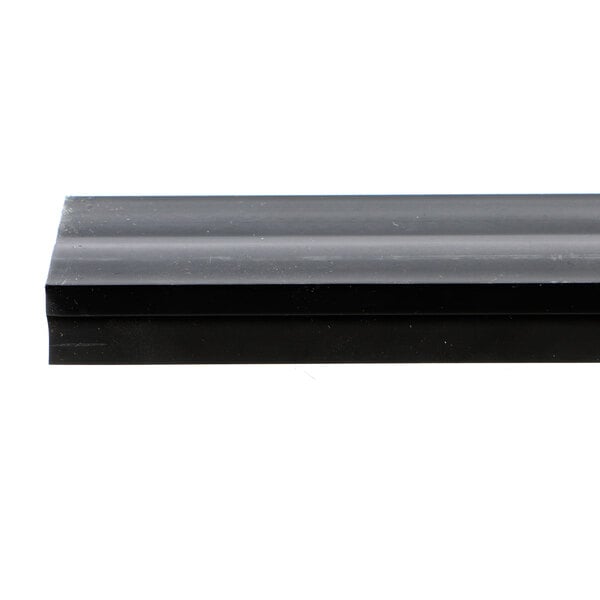 a black rectangular object with a white background