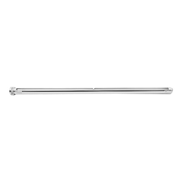 A Grindmaster-Cecilware 18 gauge stainless steel water pipe with a handle.