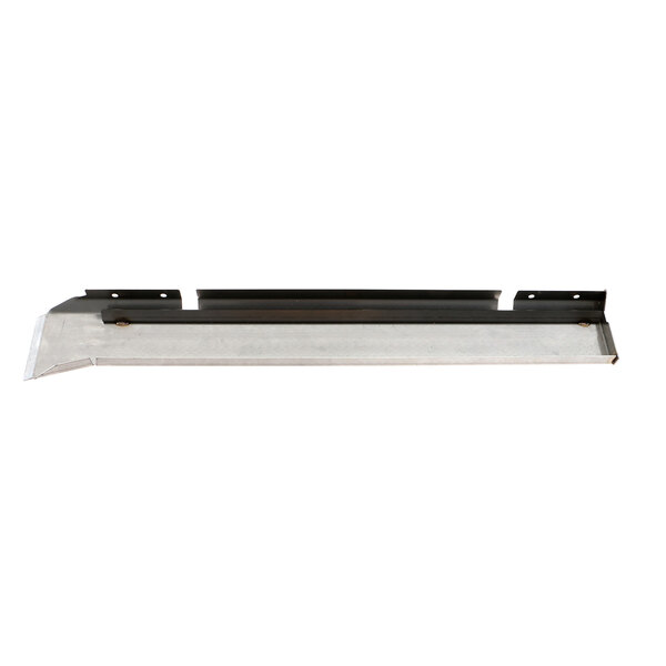 A metal piece for a Pitco fryer with a black handle.