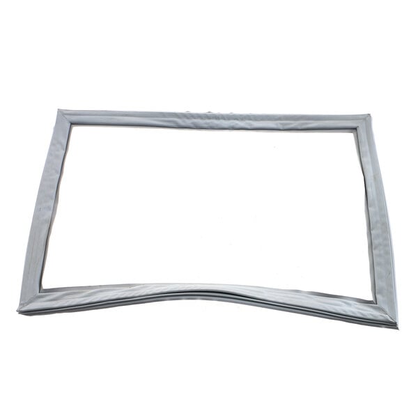 A rectangular white gasket for a Delfield refrigerator.