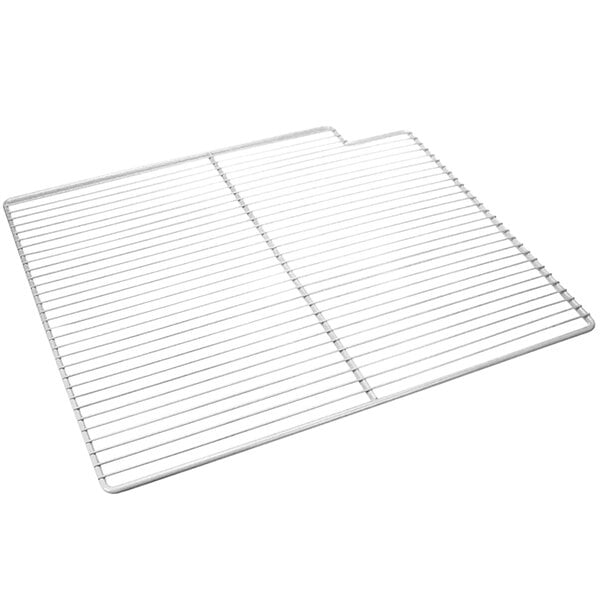 A white wire shelf for a Master-Bilt 2/3 door refrigerator.