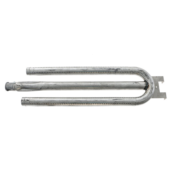 A metal tube with holes on both ends.