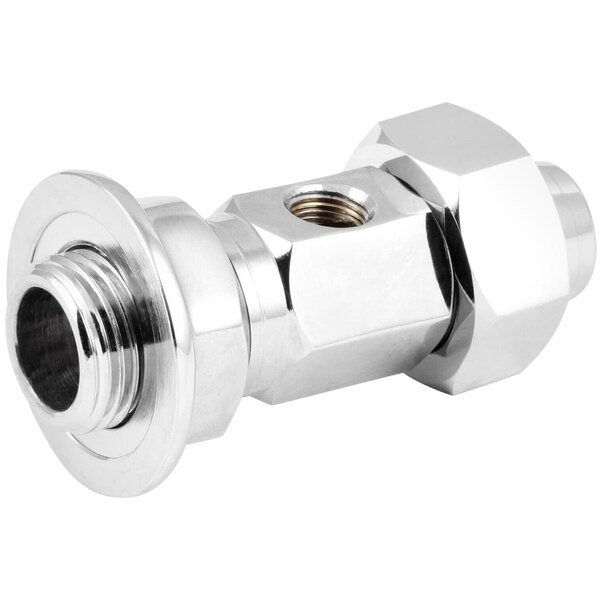 A silver metal Grindmaster-Cecilware gauge shank assembly with a nut.