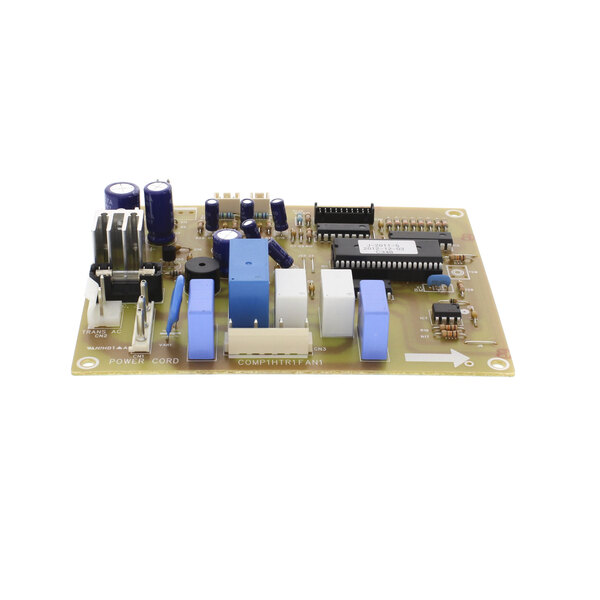 A close-up of a Turbo Air Refrigeration control board with a power supply.