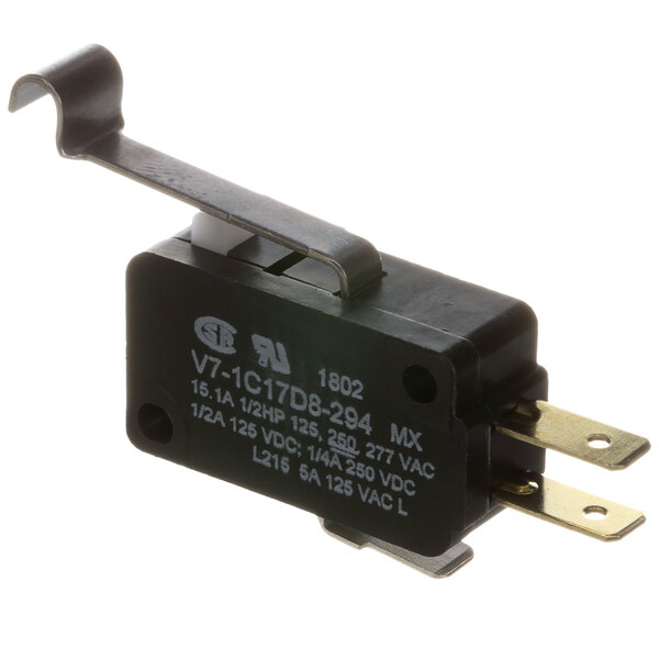 A Stero 0P-461859 microswitch with a black lever.