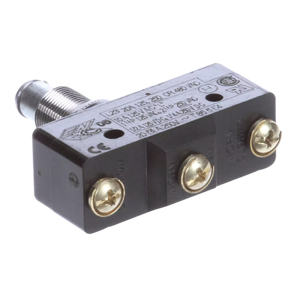 A black and silver Doyon Baking Equipment micro switch.