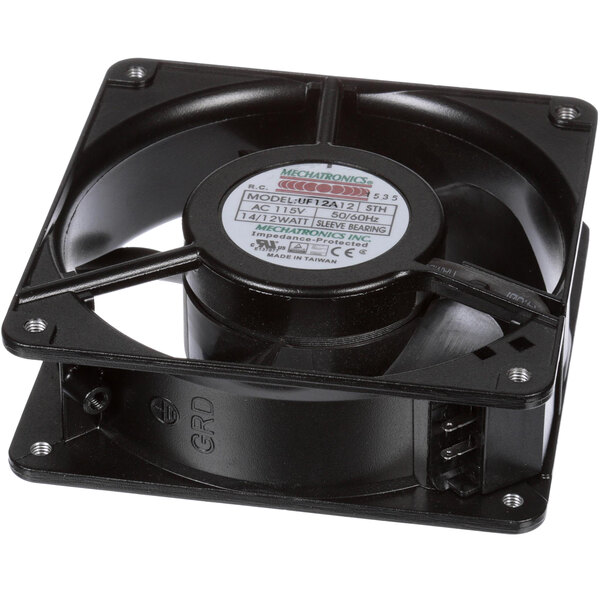 A black Doyon Baking Equipment cooling fan.