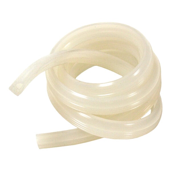 A coiled translucent silicone or rubber tubing, identified as a top cover profile.