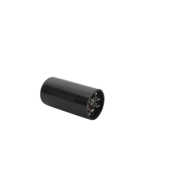 A black cylindrical Beverage-Air start capacitor.