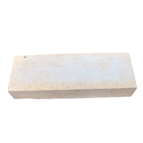 A close-up of a white rectangular brick.