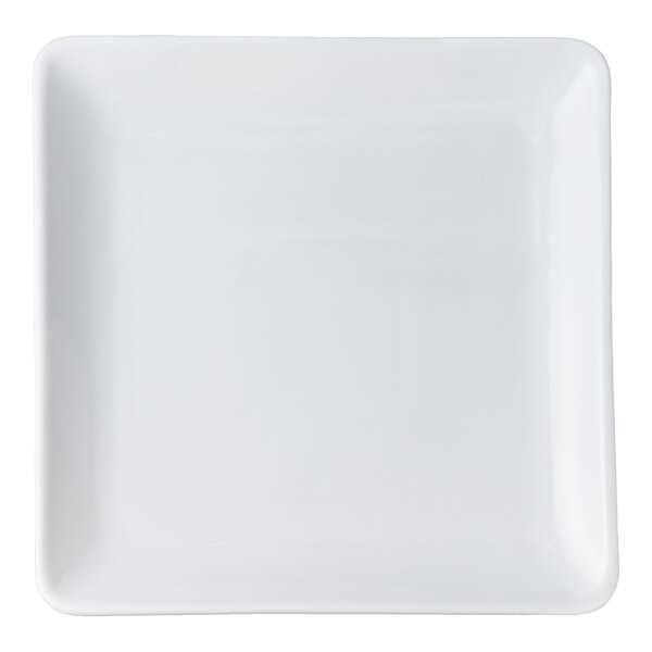 American Metalcraft Prestige 14" x 14" White Square Stoneware Platter