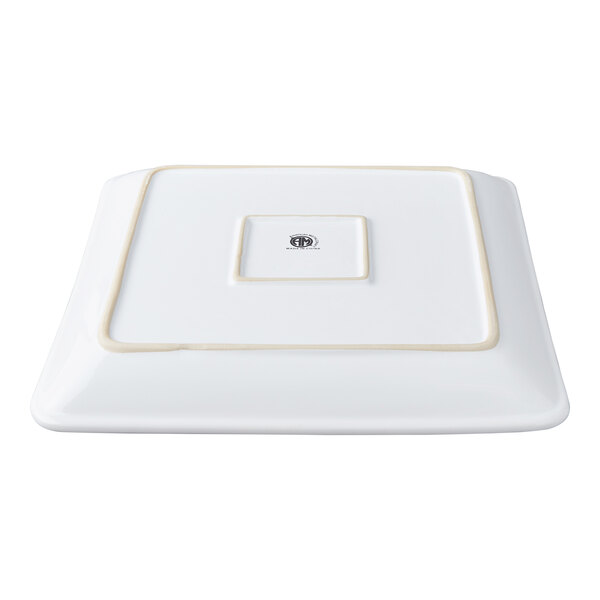 American Metalcraft Prestige 14" x 14" White Square Stoneware Platter