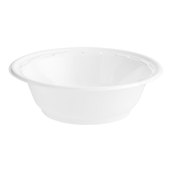 Famous Service Impact Plastic Dinnerware, Bowl, 5 to 6 oz, White, 125/Pack