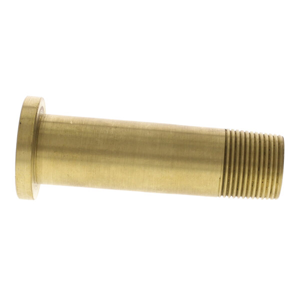 a brass pipe with a thread