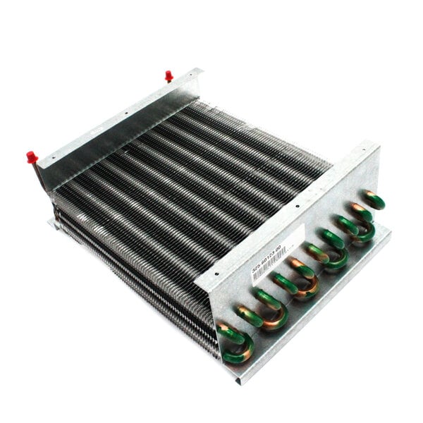 a metal radiator with wires